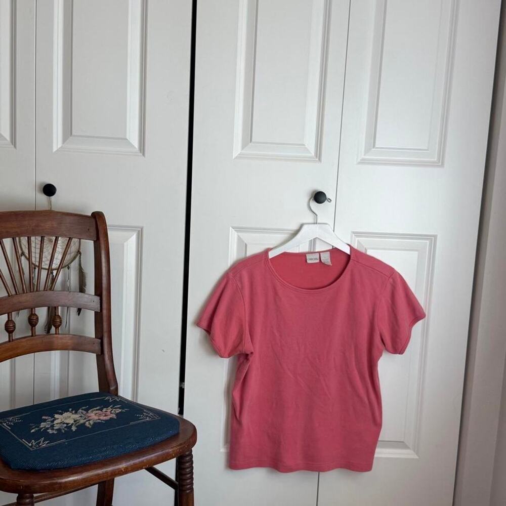 Cherokee pink cotton t shirt in